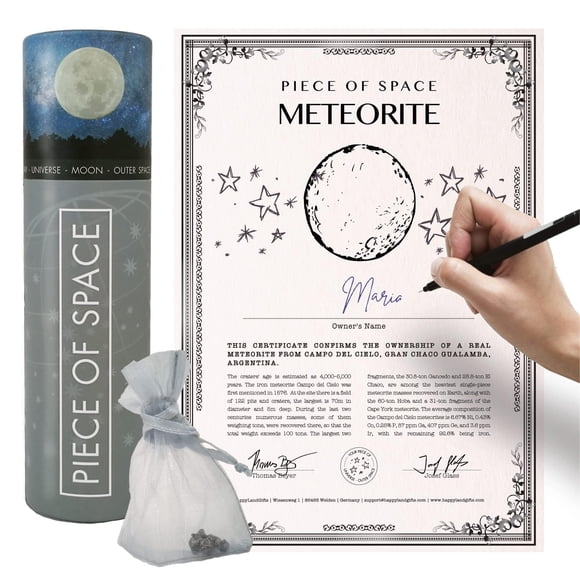 Pieza de meteorito, verdadera estrella fugaz, el espacio, entusiastas de la NASA