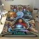 thumbnail image 1 of Raya y el Último Dragón Conjunto de sábanas temático, trío de piezas, cómodo y amigable con la piel, diseño único, regalo de decoración para el hogar para familiares, amigos y fans,173cm *218cm, 1 of 6