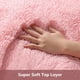 thumbnail image 2 of Alfombra Ophanie Pink Fluffy Shaggy de 120 x 180 cm para dormitorio de niñas, 2 of 6