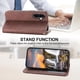 thumbnail image 5 of Funda Flip FOXDOCK para Samsung Galaxy A17 , Estilo Billetera con Diseño Rombo, Correa de Mano y Soporte, Uso Diario, 5 of 6