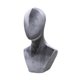thumbnail image 3 of Soporte De Exhibición De Pelucas Modelo De Cabeza De Maniquí Versátil Para Sombreros Diadema Auriculares Gris, 3 of 5