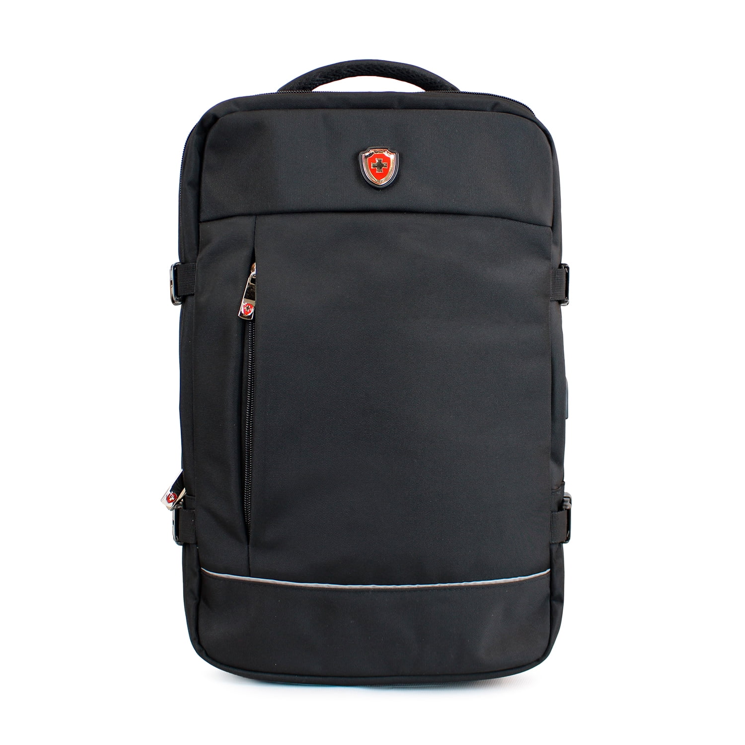 Swiss Bag - Mochila Ejecutiva De Viaje Con Portanotebook Y Usb Conectago Black