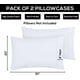 thumbnail image 4 of Fundas de almohada Utopia Bedding Queen, paquete de 2 unidades, 50 x 75 cm, color blanco, 4 of 7