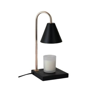 Santú Home & Deco - Lampara Calentadora De Velas Con Temporizador Negra