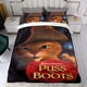 thumbnail image 4 of El Gato con Botas Conjunto de sábanas temático, trío de piezas, cómodo y amigable con la piel, diseño único, regalo de decoración para el hogar para familiares, amigos y fans,140cm *210cm, 4 of 6