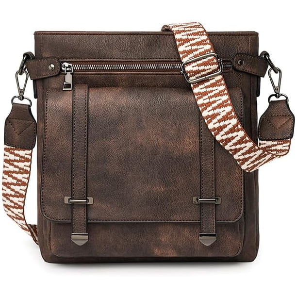 Bolso bandolera moda mujer hombro suave poliuretano cuero monederos múltiple mensajero bolsa