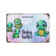 thumbnail image 1 of Tortuga Bebé Cartel Metálico, Decoración de Pared de Cartel Metálico Personalizado para Regalos de Fans, Amigos, Familia y Amantes 30*40cm, 1 of 6