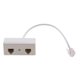 thumbnail image 3 of Enchufe de teléfono bidireccional rj11 al divisor del adaptador del zócalo para el teléfono de la línea horizonte, 3 of 5