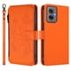 thumbnail image 2 of Funda Cartera Mariposa para [Motorola Moto G55 5G] con Soporte y Cremallera Naranja, 2 of 6