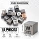 thumbnail image 2 of Set de 15 cubos de metal Gallant Metals con grabado láser, 2 of 7