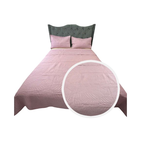 Quilt Cubrecama De Lujo Verano 2 Plaza Rosa