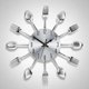 thumbnail image 2 of Reloj Cocina Utensilios Plateado Para el Hogar, 2 of 7