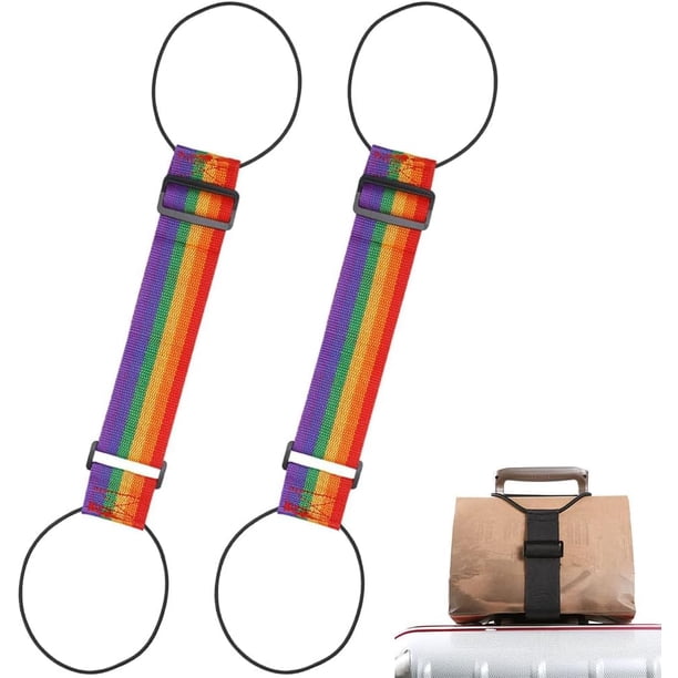 Correas conector equipaje multiusos 2 pack cinta sujeción elástica flexible viaje