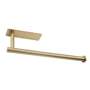 Magideal - Soporte Para Toallas De Papel Para Debajo Del Pequeña Sala, Soporte Para Dispensador De Toallas De Papel, Autoadhesivo O Perforado, Acero Inoxidable 304