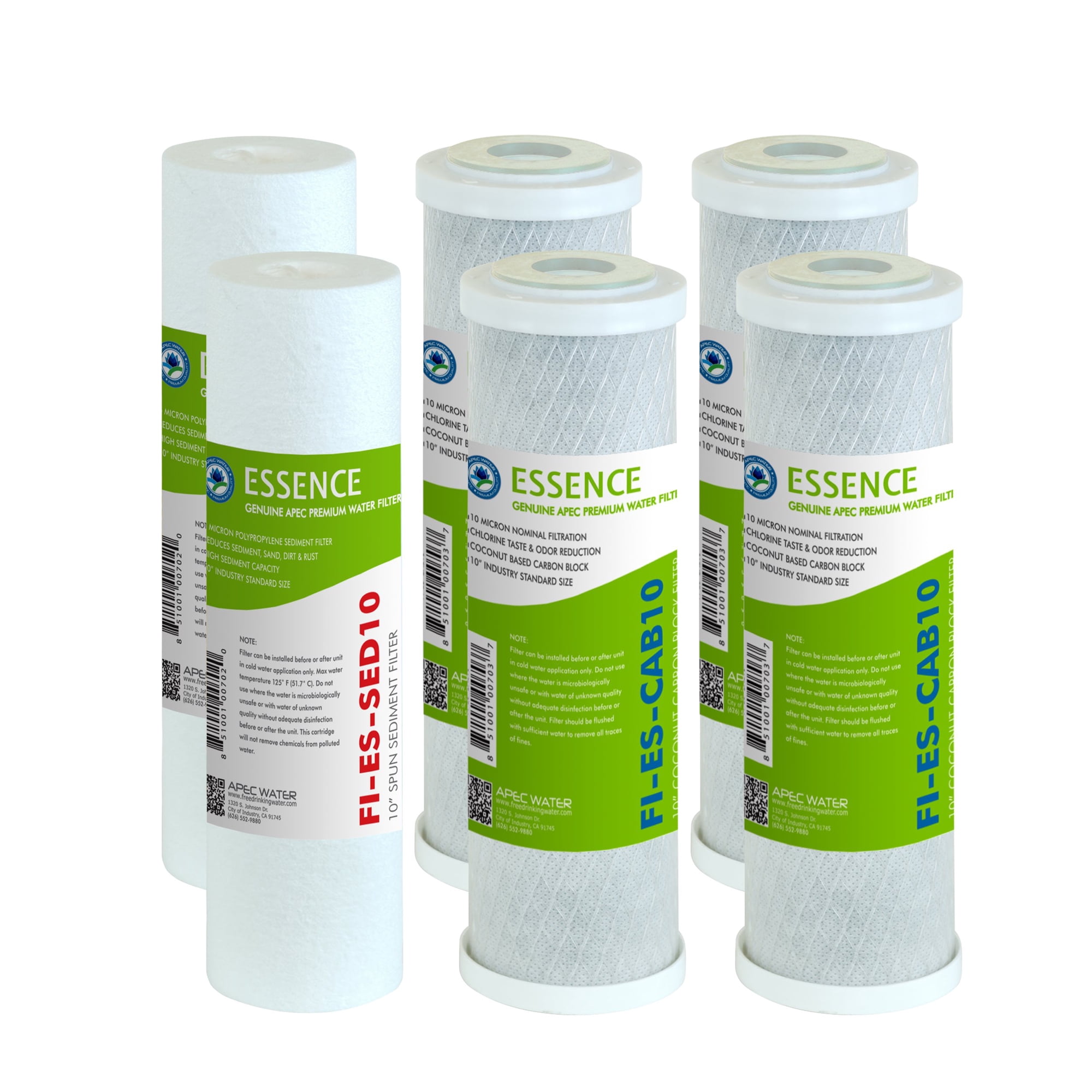 Apec Water Systems - Conjuntos De Prefiltros De Repuesto Apec Water Filter-set-esx2