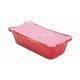 thumbnail image 1 of Moldes para pan desechables de aluminio que se pueden cerrar, 2 libras con tapas, 1850 ml, rojos, 1 of 5
