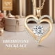 thumbnail image 4 of Collar Love Pendant Con Piedra De Nacimiento Plata, 4 of 5