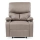 thumbnail image 2 of Bergere Reclinable New Dante Brown Con Posavasos, 2 of 6