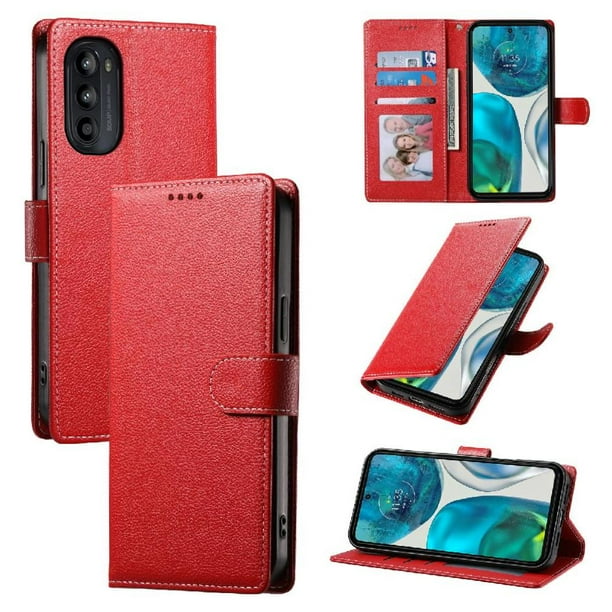Funda para FOXDOCK Motorola Moto G82 5G– Cuero Premium, 3 ranuras para tarjetas, Protección contra impactos