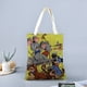 thumbnail image 2 of Pixie and Dixie and Mr. Jinks Bolso de tela con estampado de lienzo para mujer, bolsa de compras reutilizable y estética, con cremallera interior, regalo para mujer,40*40cm., 2 of 6