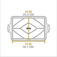 Lodge - Molde Para Hornear Hierro Fundido 40 X 27 Cm