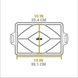 Lodge - Molde Para Hornear Hierro Fundido 40 X 27 Cm