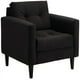 thumbnail image 2 of Sofa Retro 1C Felpa 00 Negro, 2 of 6