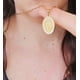 thumbnail image 3 of Colgante Medalla Virgen María Nácar Chapada En Oro 18k Amor, 3 of 3