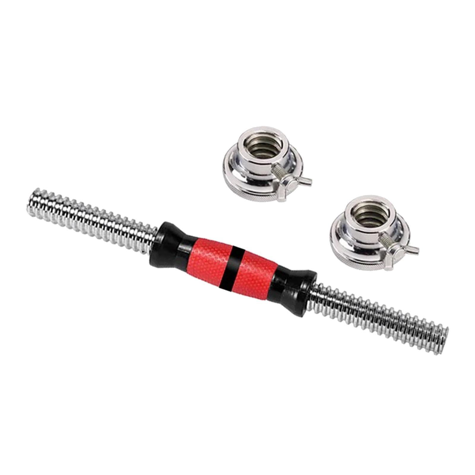 Magideal - Barra Con Mancuernas, Mango Con Mancuernas, Mango Con Mancuernas Antideslizante, Resistente Y Ajustable, Barra De Conexión Con Mancuernas Para Ejercic 45 Centímetros