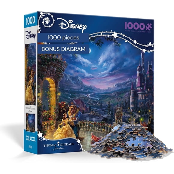 Puzzle Ceaco Disney La Bella y la Bestia 1000 Piezas Kinkade