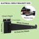 thumbnail image 2 of Soporte para Slatwall APOCHON 40 cm Pack de 14 unidades Metal Negro, 2 of 6