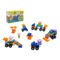 Max - Bloques Construcción Para Niño 130 Piezas Para Formar Autos