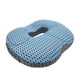 thumbnail image 4 of Cojín de asiento transpirable Cojín de silla, antideslizante Cómoda almohada de apoyo para la cadera, Cojín portátil para sentarse en forma de rosquil Azul, 4 of 5