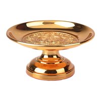 Magideal - Decoración De Plato Budista Con Patas, Bandeja De , Plato De Postre, Bandejas De Servicio De , Tazón De De Aleación, Decoración , 5 Pulgadas