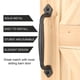 thumbnail image 4 of Manija para puerta de granero Eumtenr de 25 cm, resistente, negro mate, 4 of 7
