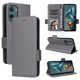 thumbnail image 3 of Funda Cartera para Motorola MOTO E15 4G Tapa Flip con Ranuras y Soporte Gris, 3 of 5