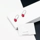 thumbnail image 2 of Aros Punto de Luz Plata Italiana 925 y Cristal Genuino Scarleth, 2 of 4