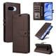 thumbnail image 1 of Premium Wallet Case for Google Pixel 9A with Card Slots & Kickstand, Flip Cover Brown, 1 of 6
