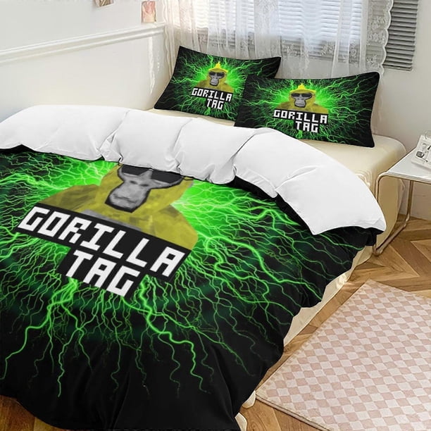 Juego de ropa de cama de 3 piezas Gorilla Tag, suave y cómodo.