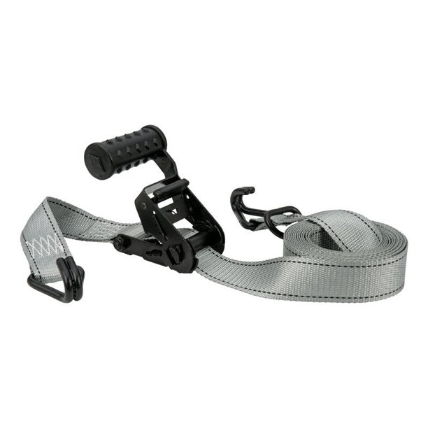 Soporte de correas con forma de trinquete, 12 pies x 4 cm, gris, 1000 libras, 1 paquete