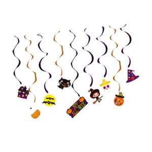 Magideal - 9 Espirales Colgantes Para Halloween, Decoración De Fiestas, Espirales Decorativas Navideñas Para Dormitorio, Porche, Interior O Exterior, Balcón