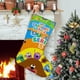 thumbnail image 1 of Hey Duggee Tema: Calcetines de Navidad, fino lino blanco para colgar en escaleras y chimenea, decoración navideña para el hogar, regalo de Navidad.54cm×38cm, 1 of 5
