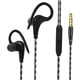 thumbnail image 4 of Auriculares deportivos con cable, conector de 3,5 mm, uso cómodo en la oreja, livianos, con auriculares con gancho para colocar sobre la oreja , negro negro 1, 4 of 5