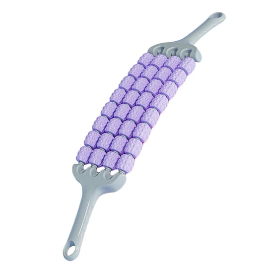 Fiocias - Rodillo De Masaje Para Cintura, Glúteos, Hombros Y Muslos, Color Morado