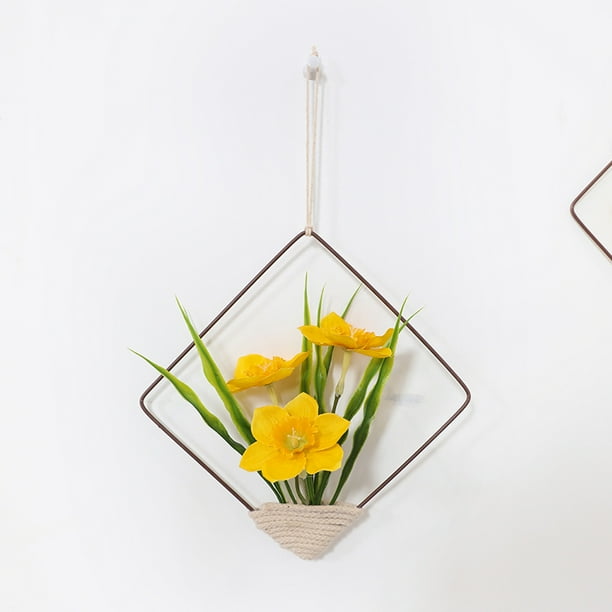 11in Wall Hanging Wreath: Modern Minimalist Artificial Flower Wreath for Wedding Decoration