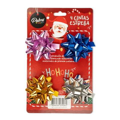 Set De 4 Cintas Navideñas De Regalo, 1 Un  Palms