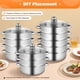 thumbnail image 5 of Vaporizador Verizcc de 5 niveles 26 cm con tapa de vidrio y acero inoxidable, 5 of 9