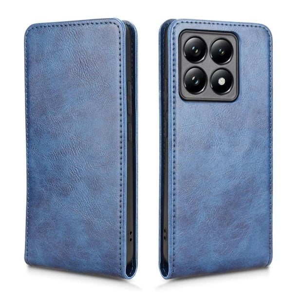 Funda tipo folio para Xiaomi 14T con soporte magnético y protección para la cámara Azul