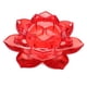 thumbnail image 1 of Budismo Adoración Flor de loto Candelabros de cristal Decoración del hogar Rojo, 1 of 5