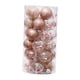 thumbnail image 4 of 24 piezas de adornos de bolas de Navidad, decoración de de Navidad, adornos navideños transparentes para mascotas, decoración colgante de Dorado champagne, 4 of 5